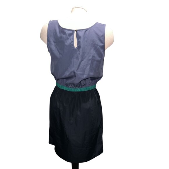 Banana Republic Womens Sleeveless Colorblock Dress Blue & Black Size 8 (Medium) - Picture 2 of 15